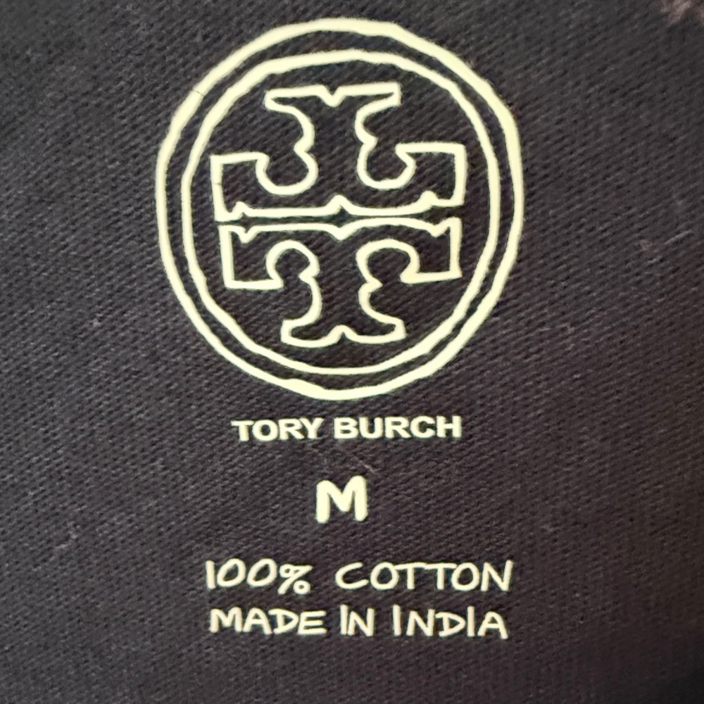 Tory Burch NWT Navy Short Sleeve Tee with Logo - Picture 6 of 7